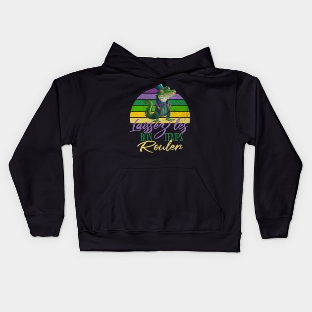 Let the Good Times Roll - Laissez les bon temp rouler Kids Hoodie by Unified by Design